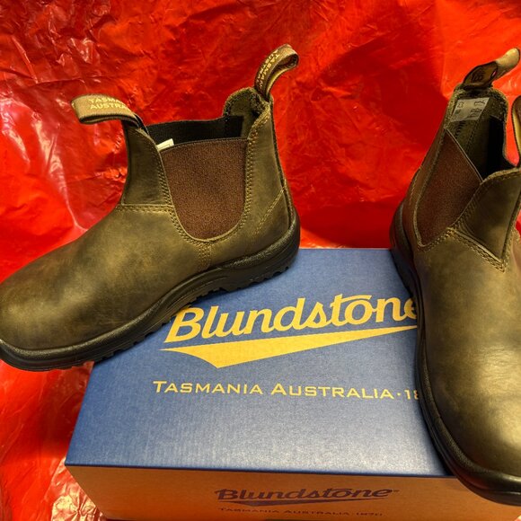 COPY BNIB Blundstone Work & Safety #180 Waxy Rustic Brown, AUS 6, Wmns 9 / Mns 7 - Picture 1 of 6